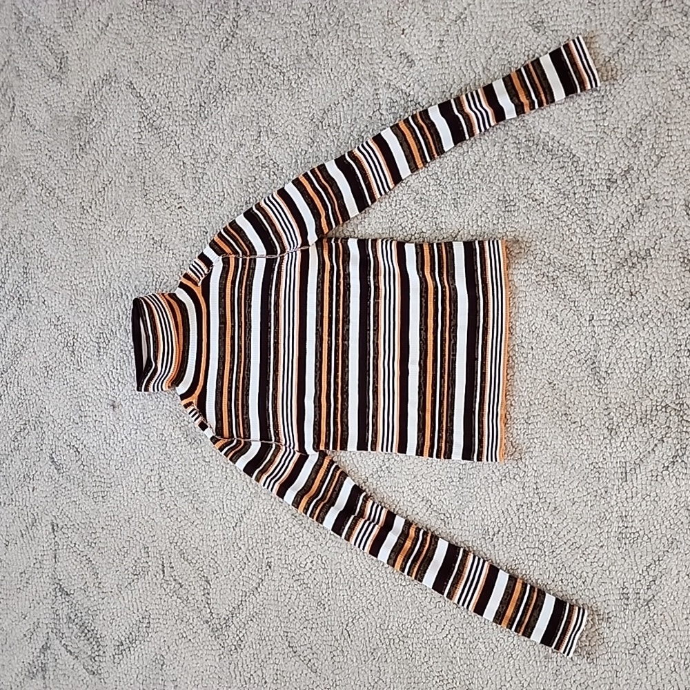 Urban Outfitters Retro Stripe Ribbed Turtleneck
